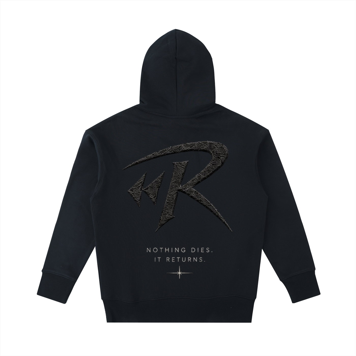 LikeRewind Signature Heavyweight hoodie vintage black 530 GSM