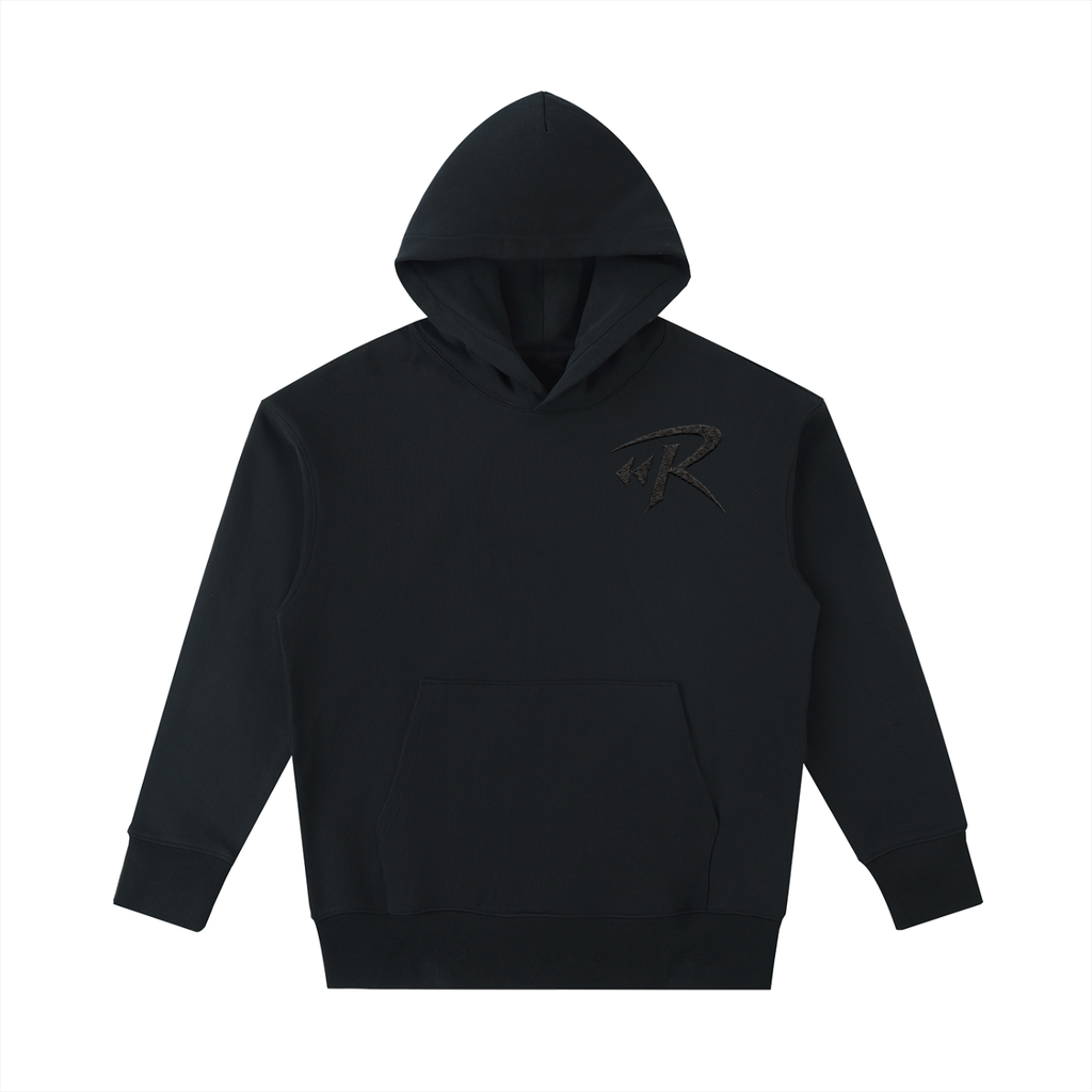 LikeRewind Signature Heavyweight hoodie vintage black 530 GSM